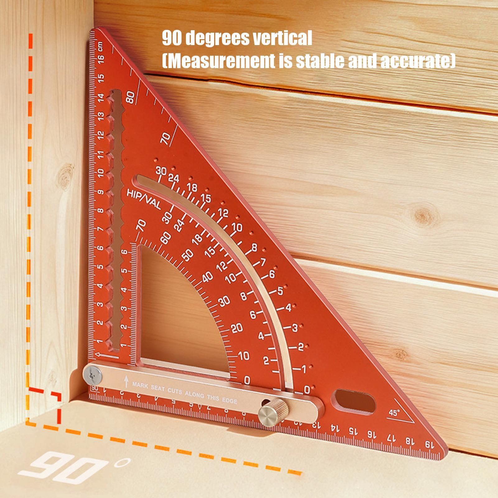 Woodworking Women - Holzbearbeitung Quadrat Aluminium Legierung Ergonomische Zimmerei