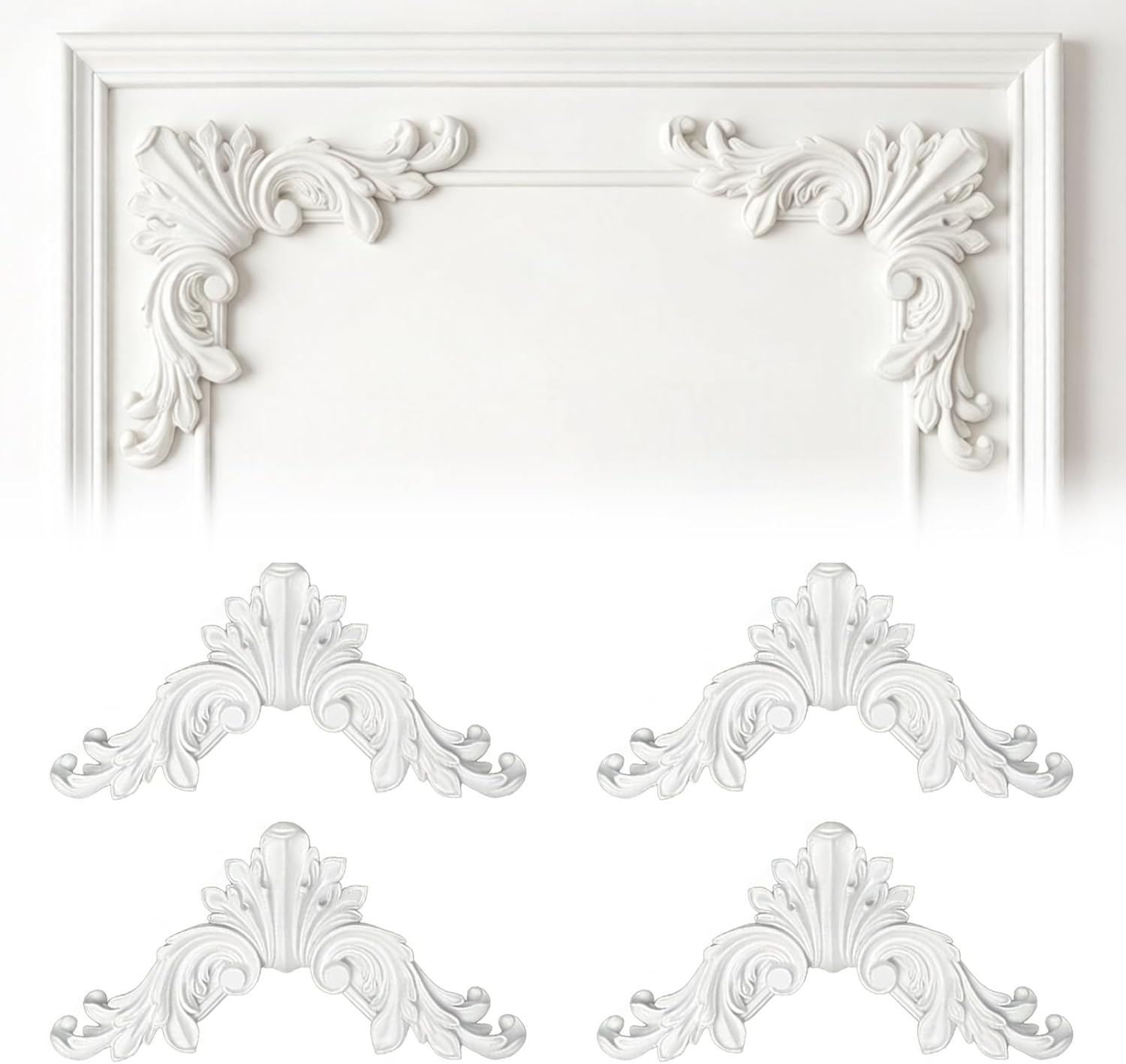 Cabinet Scraper Set - PU Dekorative Eckleiste Französischer Stil Möbel-Wandecken-Applikation