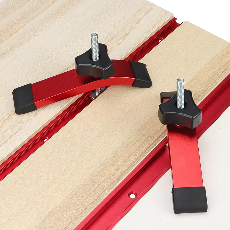 Woodworking Industries - 1/2 Stück Schnellspann-Klemme aus Aluminium, Pressplatte