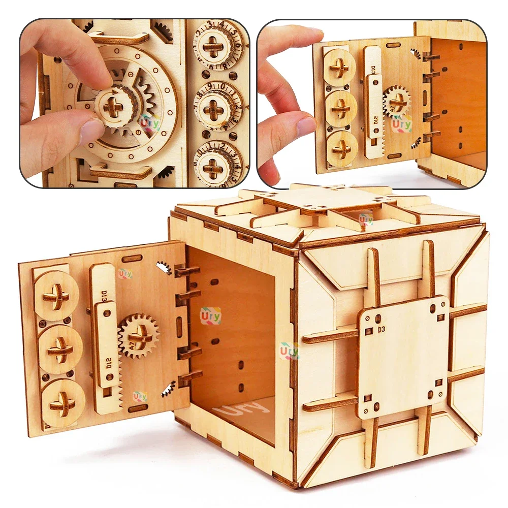 URY 3D Holzpuzzle Passwort Sch – Woodworking Women Bewertung und Preis